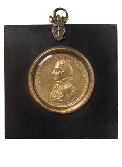 尼尔森勋爵海军上将的肖像匾额，约1805年（青铜镀金） 作者 彼得·威恩