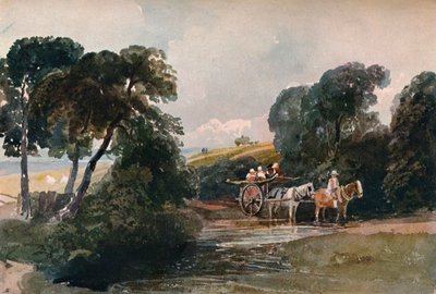 干草车过河，c1824 作者 彼得·德温特