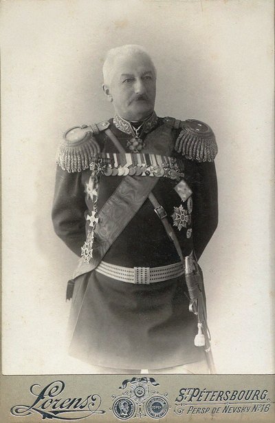 Konstantin Pavlovich Prezhbyano将军1840-1905年，1898年。 作者 彼得堡。摄影工作室阿尔弗雷德·洛伦斯