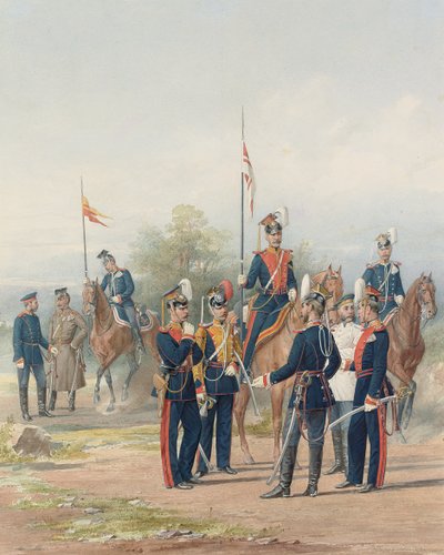 873下生命守卫蓝瑟团的官兵团，1873年 作者 彼得·巴拉索夫（Petr Balashov）