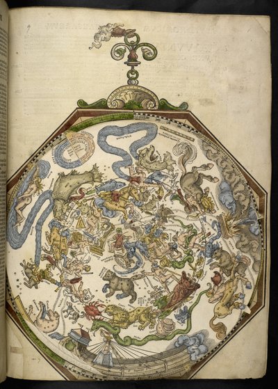 地图 C.6.d.5. f.9r "Astronomicum Caesareum... 作者 彼得（后）阿皮努斯