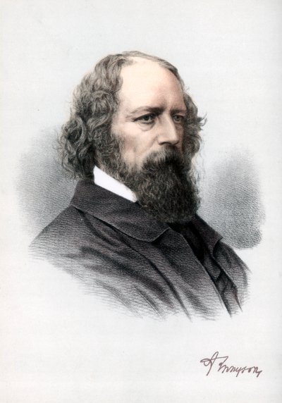 阿尔弗雷德·坦尼森（Alfred Tennyson），第一任坦尼森男爵，英国诗人，c1890年。 作者 皮特和加尔平·卡塞尔