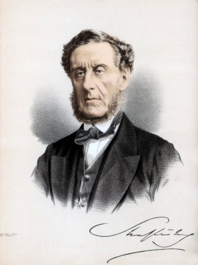 安东尼·阿什利·库珀（Anthony Ashley Cooper），沙夫茨伯里第7伯爵，英国政治家和慈善家，建于1890年。 作者 皮特和加尔平·卡塞尔