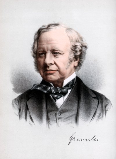 格兰维尔·列维森·高尔（Granville Leveson-Gower），第二任伯爵格兰维尔，英国自由党政治家，建于1890年。 作者 皮特和加尔平·卡塞尔