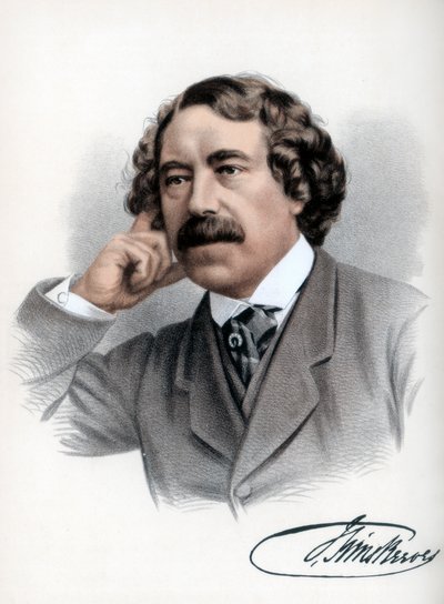 约翰·西姆斯·里夫斯（John Sims Reeves），英语歌手，c1890。 作者 皮特和加尔平·卡塞尔