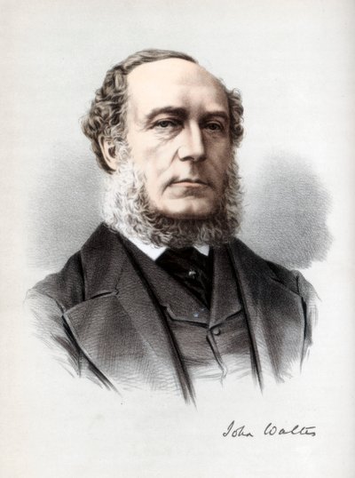 约翰·沃尔特（John Walter），英国温和的自由派政治家，建于1890年。 作者 皮特和加尔平·卡塞尔