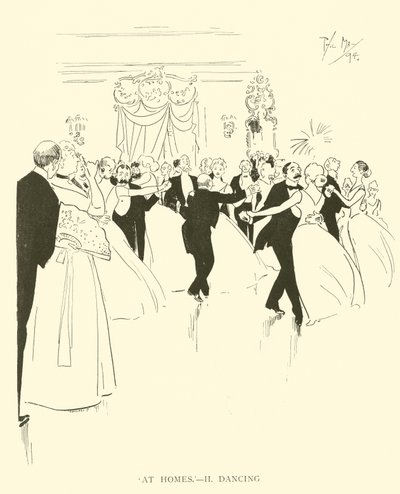Phil May 的卡通，来自 1890 年代（石版画） 作者 菲尔·梅