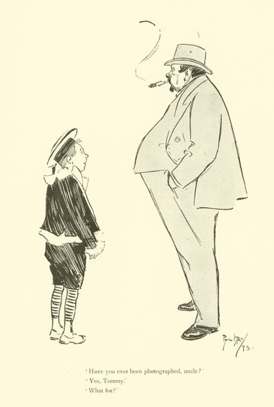 Phil May 的卡通，来自 1890 年代（石版画） 作者 菲尔·梅