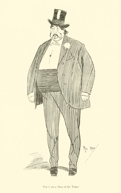 Cartoon by Phil May, from the 1890s (litho) 作者 菲尔·梅