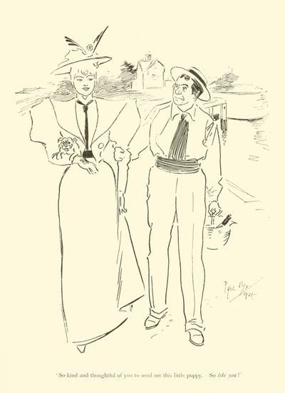 Phil May 的卡通，来自 1890 年代（石版画） 作者 菲尔·梅