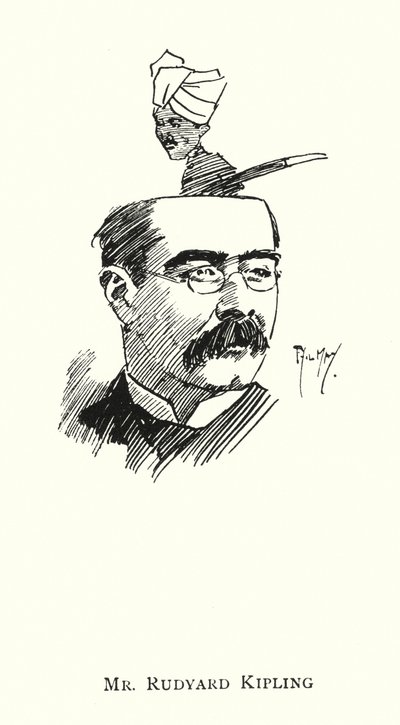 Mr Rudyard Kipling (litho) 作者 菲尔·梅