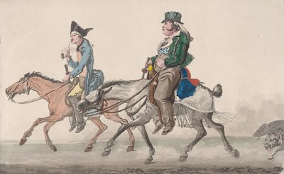 普瓦西之路，1816年。 作者 Philibert Louis Debucourt