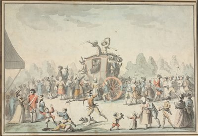 狂欢节现场 作者 Philibert Louis Debucourt