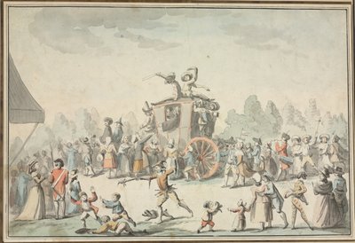 嘉年华现场。 作者 Philibert Louis Debucourt