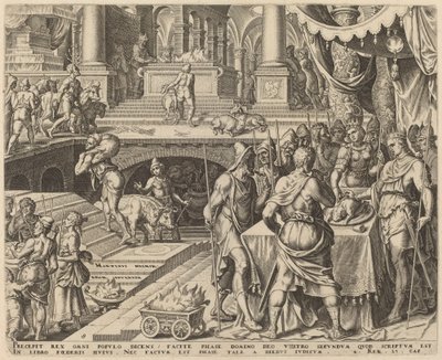 约西亚庆祝逾越节 作者 菲利普·加勒，仿照 Maerten van Heemskerck