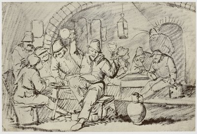 Hemskirk [Van Heemskerck?], Boors Carousing 作者 菲利普·亨利·德拉莫特