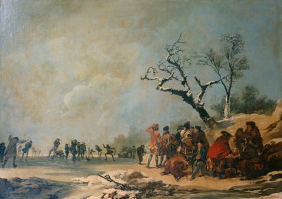 溜冰者（布面油画） 作者 Philip James de (1740 1812) 路瑟堡