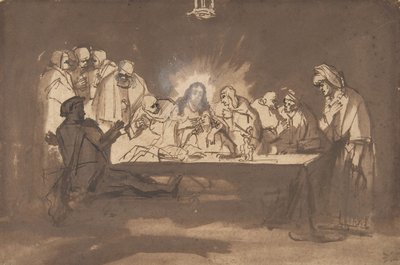最后的晚餐，1650年代末。 作者 菲利普·科宁克