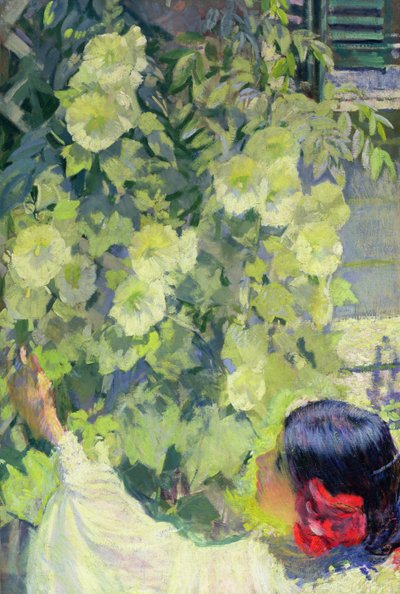 荷花，约 1923 年（布面油画） 作者 菲利普·莱斯利·黑尔