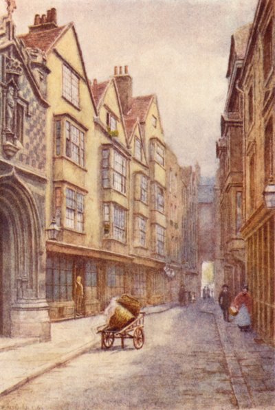 Cloth Fair，西史密斯菲尔德，西望，1904年 作者 菲利普·诺曼