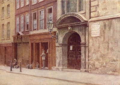 圣乔治教堂的门口，Botolph车道，1904年 作者 菲利普·诺曼