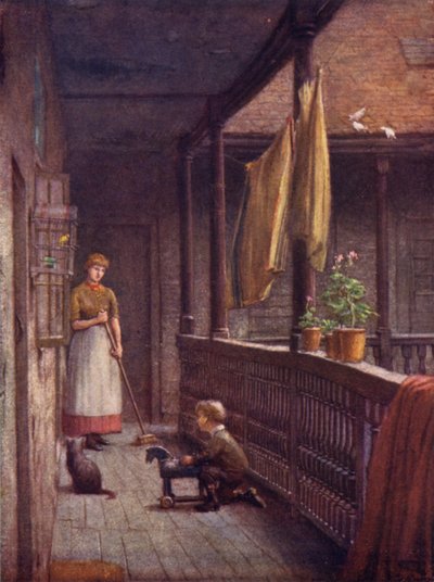 白鹿旅馆画廊，南华克，1884年 作者 菲利普·诺曼
