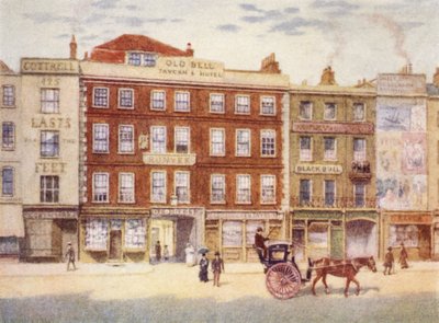 Old Bell Inn和Black Bull，来自霍尔本，1897年 作者 菲利普·诺曼
