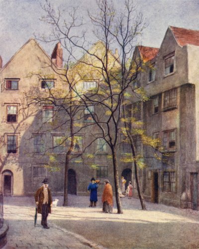 Barnards Inn的一部分，霍尔本，1886年 作者 菲利普·诺曼