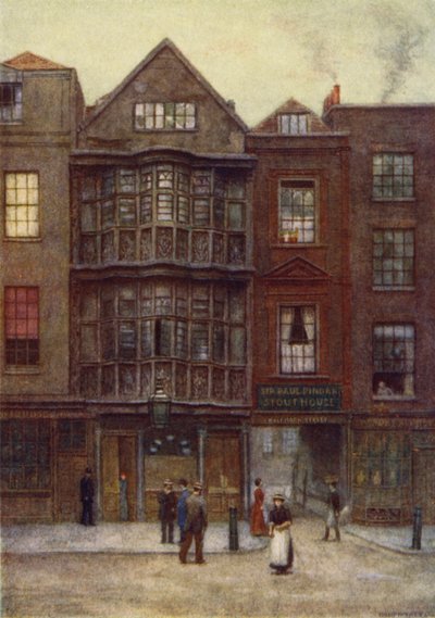 1877年Bishopsgate街的Paul Pindars House爵士 作者 菲利普·诺曼