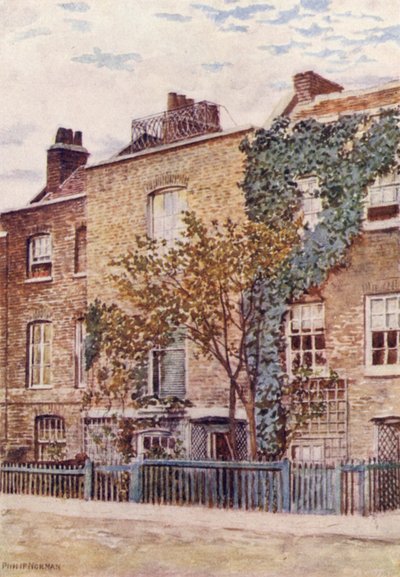 Turners House，Cheyne Walk，切尔西，1887年 作者 菲利普·诺曼