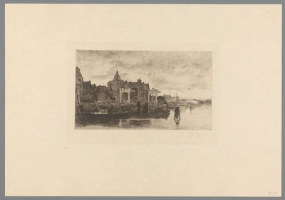 Schreierstoren 顶部的阿姆斯特丹景观 Le Schreierstoren（原标题） 雅各布·马里斯. 十二景（系列名） 作者 菲利普·齐尔肯（艺术家签名）