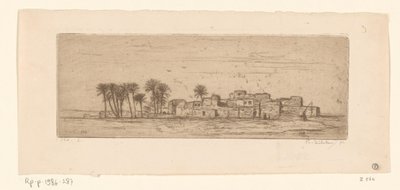 科姆阿赫达尔景观
Vue de Côm Al-Akhdar（原标题） 作者 菲利普·齐尔肯（艺术家签名）