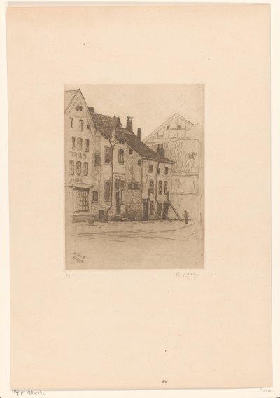 韦尔维耶 Verte 广场上的老房子 Vieilles maisons，Place Verte（韦尔维耶）（原标题） 作者 菲利普·齐肯