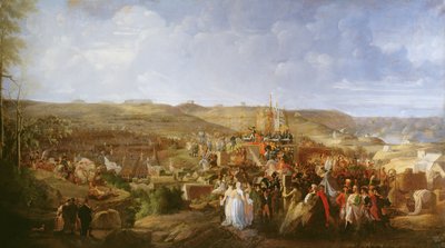 拿破仑在布洛涅的一个营地分发荣誉军团的十字架，1804年8月16日，1806年 作者 菲利普·奥古斯特·亨内昆