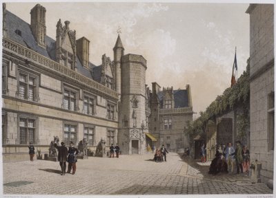 巴黎Cluny酒店和博物馆，插图来自&39;巴黎的辉煌&39;，由Henri Charpentier出版，1861年 作者 菲利普·贝诺斯特