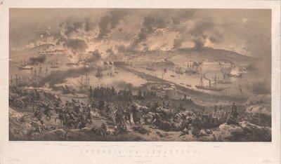 塞瓦斯托波尔之火。俄国人在北岸的撤退，1855年。 作者 菲利普·贝诺斯特