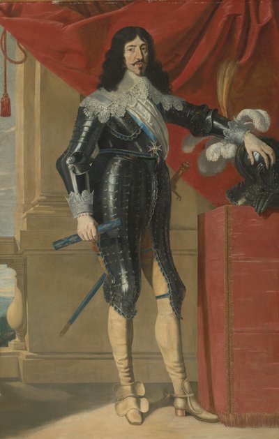法国路易十三的肖像 1601-1643年，17世纪上半叶 作者 菲利普·德·尚佩尼