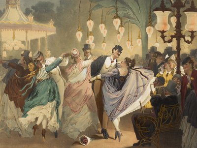 礼仪博物馆：古斯塔夫·巴里雕刻的《 La valseàMabille》 作者 菲利普·雅克·林德
