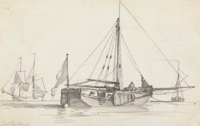 三艘船 作者 Philippe Jacques de Loutherbourg