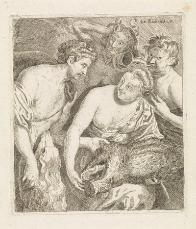 Meleager 将喀里多尼亚野猪头送给亚特兰大 作者 菲利普·兰伯特约瑟夫·斯普鲁伊特