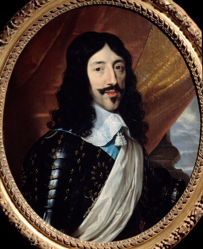 法国国王路易十三（1601-1643）的肖像 菲利普-德-尚佩涅（1602-1674）的画作 17世纪 太阳。0,75x0,62米 巴黎，卡纳瓦莱博物馆 - 法国国王路易十三的肖像（1601-1643）。菲利普-德-尚佩涅（1602-1674）的画作 作者 菲利普·德·尚佩尼