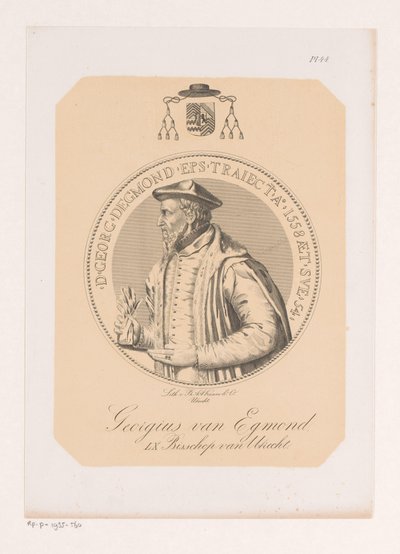 乔治·范·埃格蒙特的肖像 作者 Philippus Anthonius Alexander Kanne（归属于）