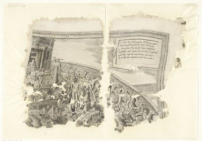 塞比斯场景版画的右上角
Tabula Cebetis Carta Vitae（物品上的标题） 作者 弗兰斯·弗洛里斯（一）