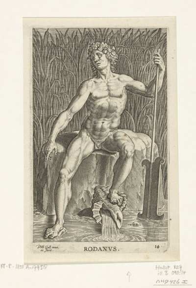 河神罗达努斯
罗丹斯
河神和海神（系列标题）
Semideorum Marinorum amnicorumque sigillariae imagines perelegantes（系列标题） 作者 飞利浦加勒