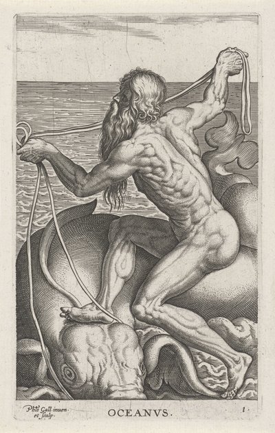 海神奥西努斯
海洋之神
河神和海神（系列标题）
Semideorum Marinorum amnicorumque sigillariae imagines perelegantes（系列标题） 作者 飞利浦加勒