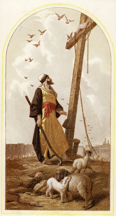 耶路撒冷牧羊人（chromolitho） 作者 Phillip Richard Morris