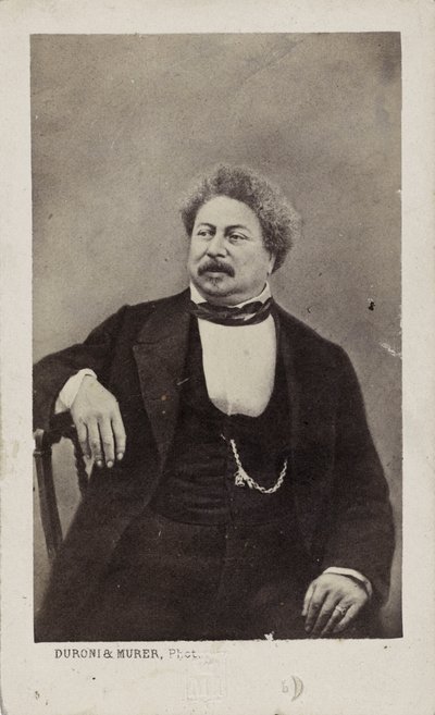 作者大仲马（Alexandre Dumas père）1802-1870，1870年。 作者 摄影工作室 Duroni 和 Murer。