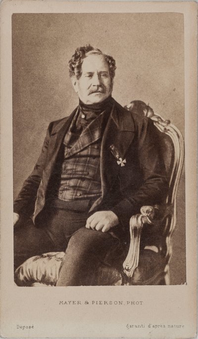 尼古拉-阿列克谢耶维奇-奥尔洛夫伯爵的肖像 1827-1885年，约1875年。 作者 Photo studio Mayer and Pierson.