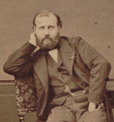 作曲家查尔斯-古诺1818-1893年的肖像，1875年。 作者 摄影工作室 Mayer 和 Pierson。