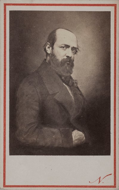 Henri Murger 1822-1861的肖像，1861年。 作者 摄影工作室纳达尔。